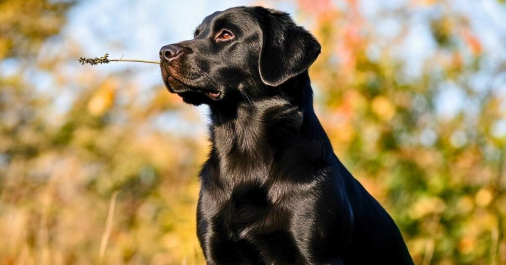 Golden Retriever de couleur noir