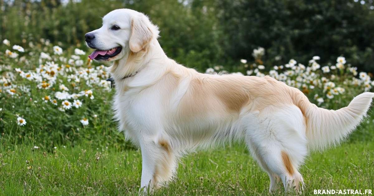 Golden retriever blanc : caractéristiques, santé et conseils d’entretien