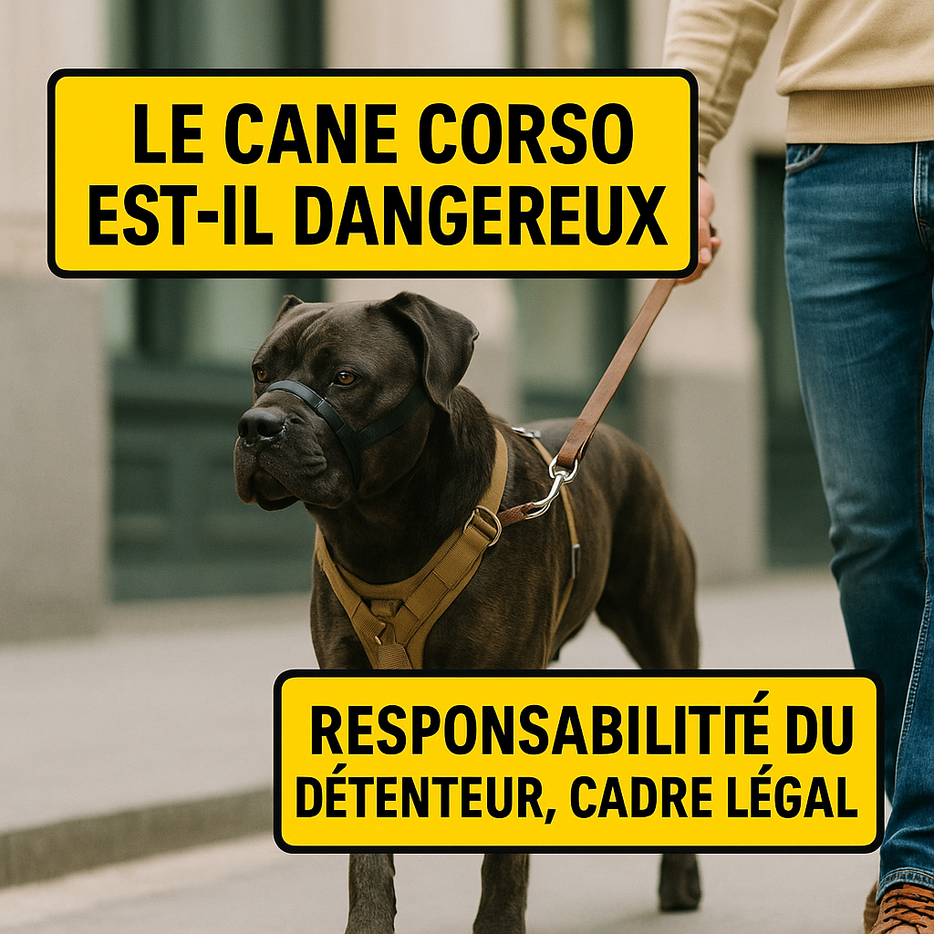Rappel au propriétaire : règles locales, assurance, sorties sécurisées (laisse, muselière si exigée), respect du voisinage